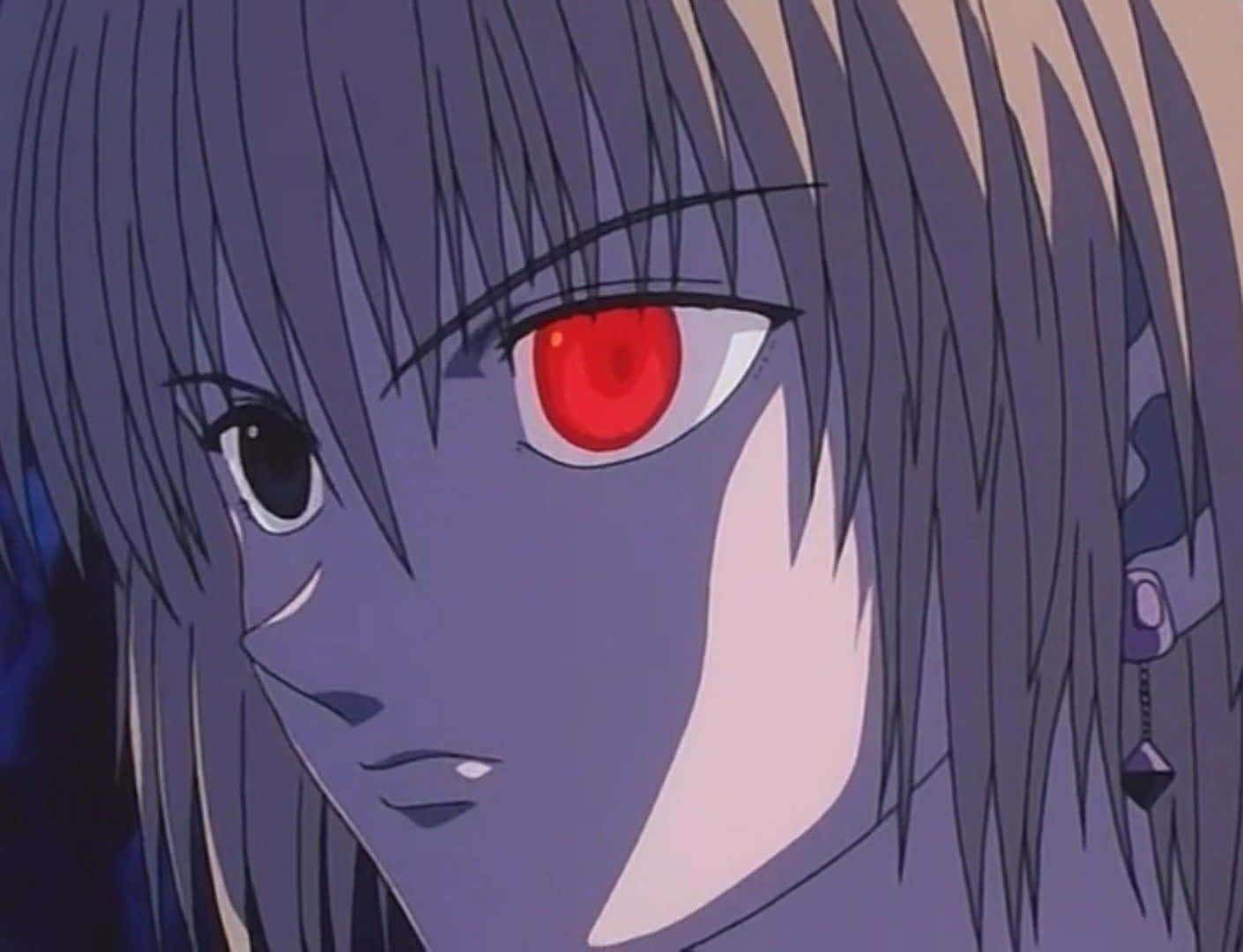 Kurapika, red eye, purple hair, HD Desktop Wallpaper