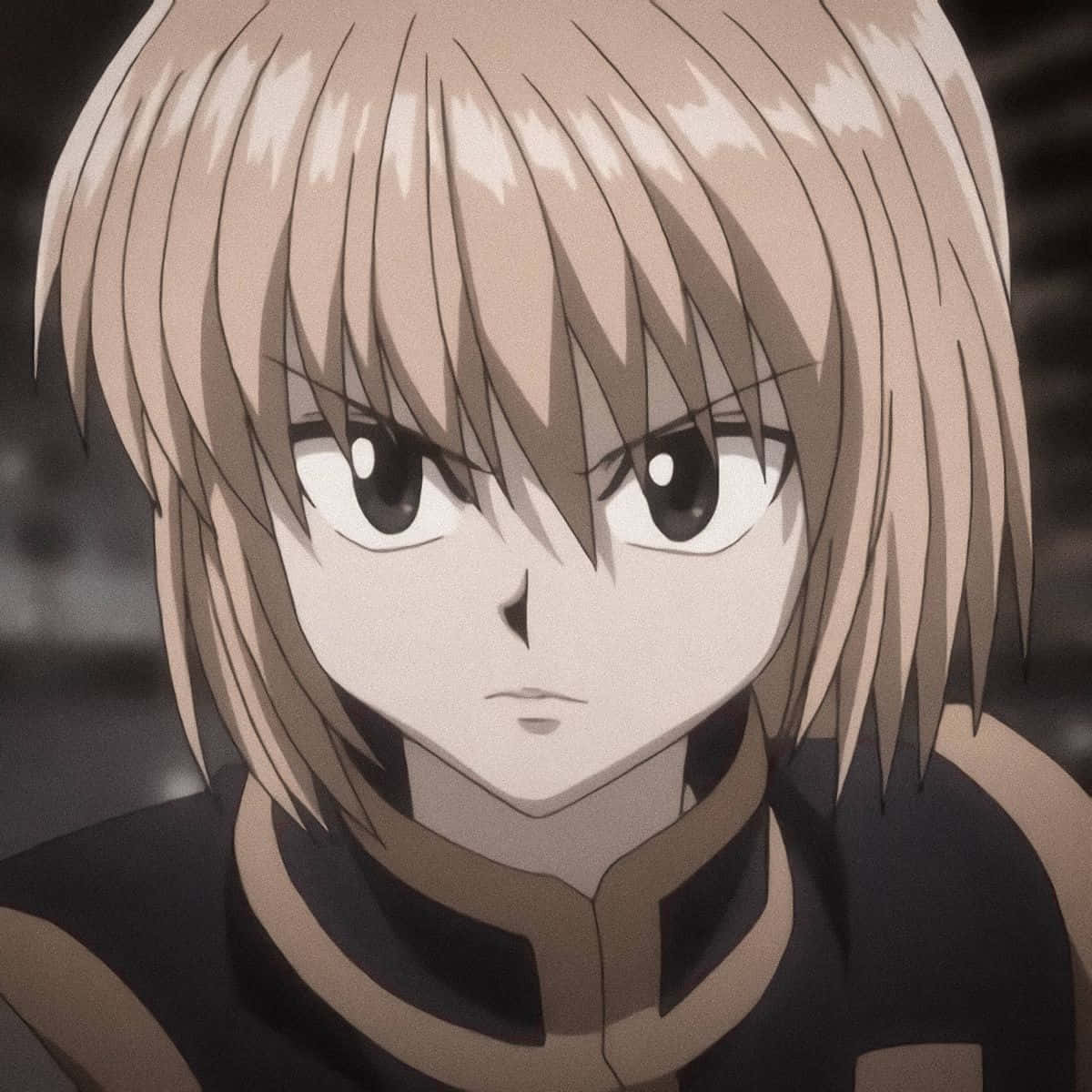 Kurapika, short blonde hair, intense dark eyes, SD Desktop Wallpaper