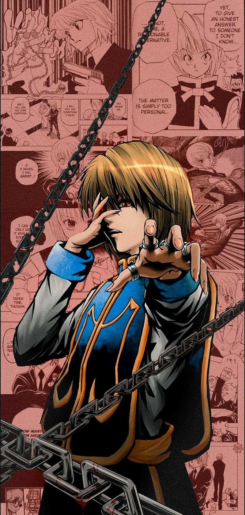 Kurapika, anime, iPhone, HD Phone Wallpaper