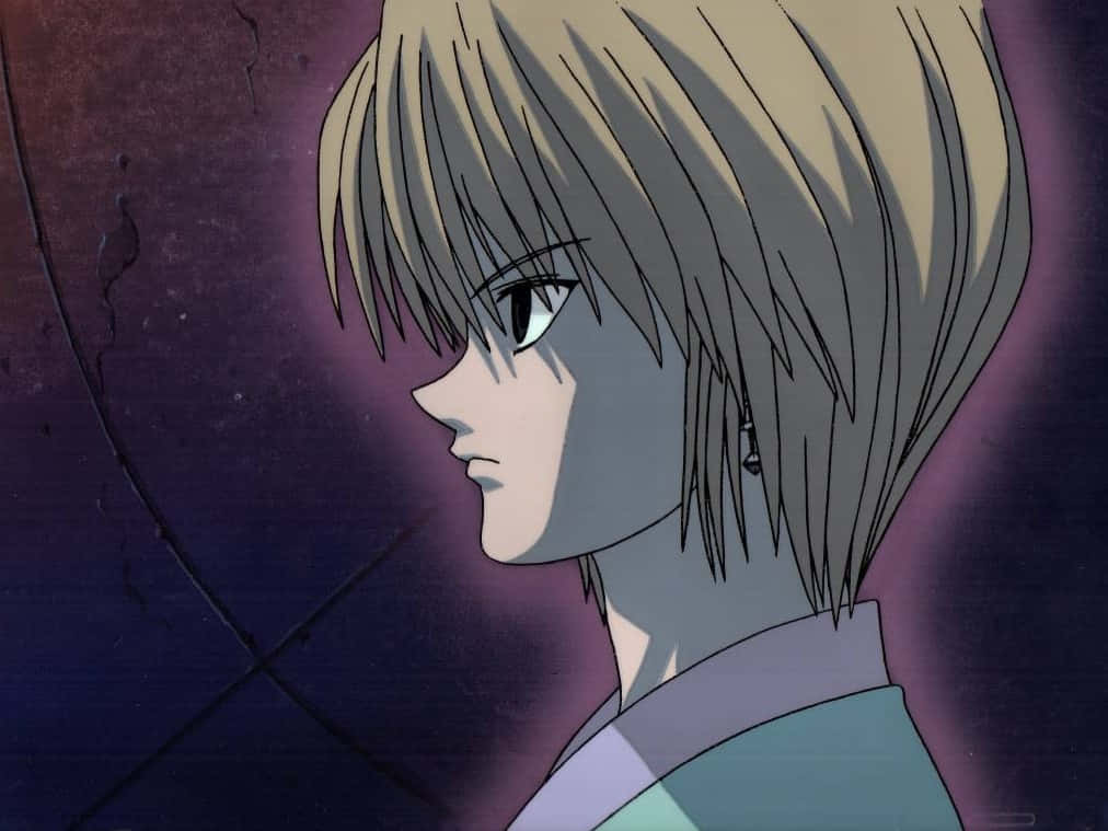 Kurapika, short blonde hair, piercing eyes, SD Desktop Wallpaper