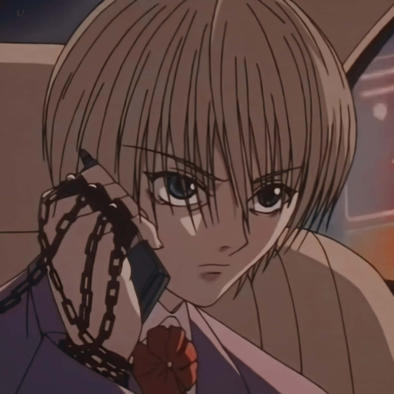 Kurapika, phone, chains, HD Desktop Wallpaper