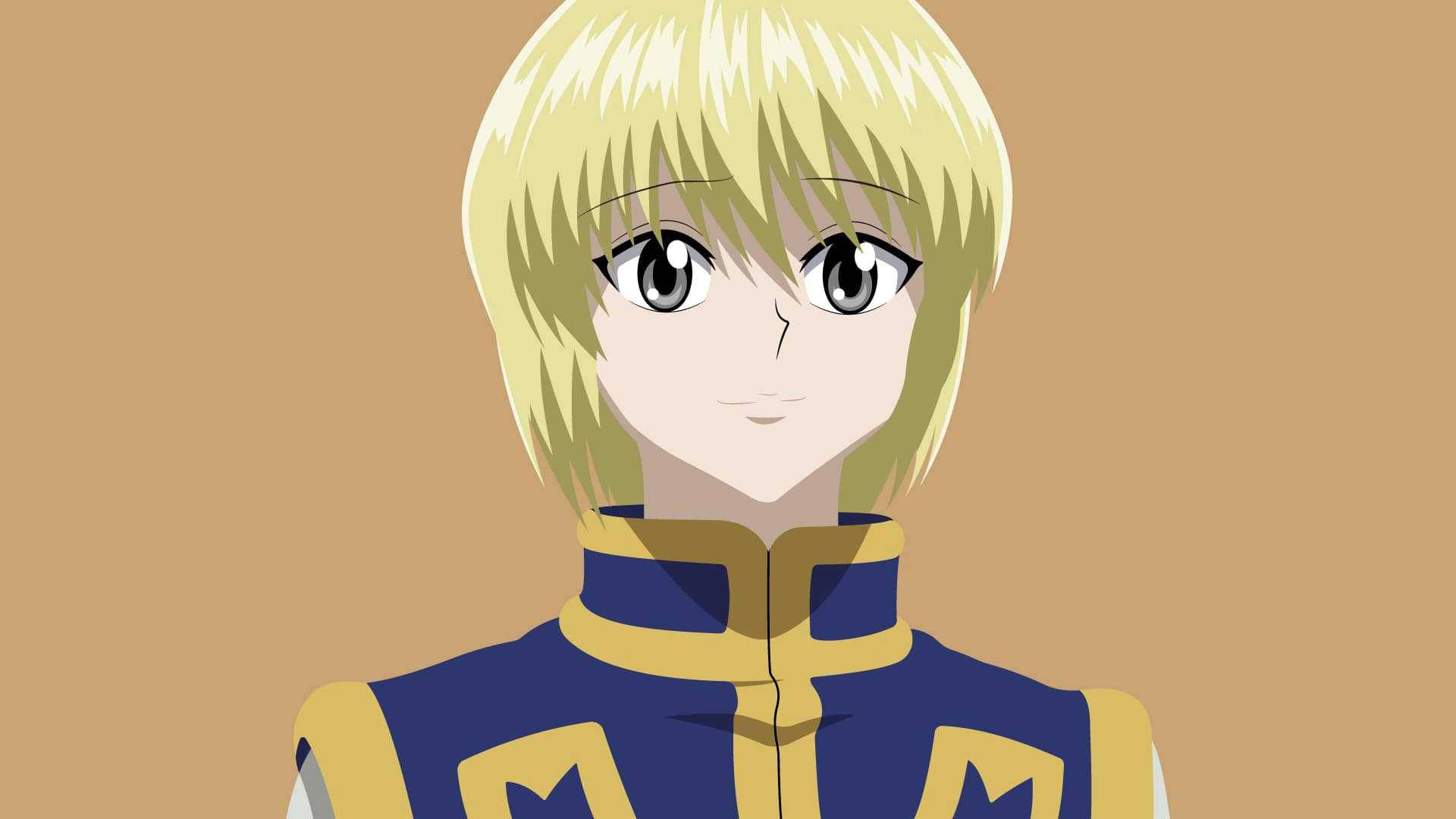 Kurapika, blonde hair, blue and gold outfit, Full HD Desktop Wallpaper