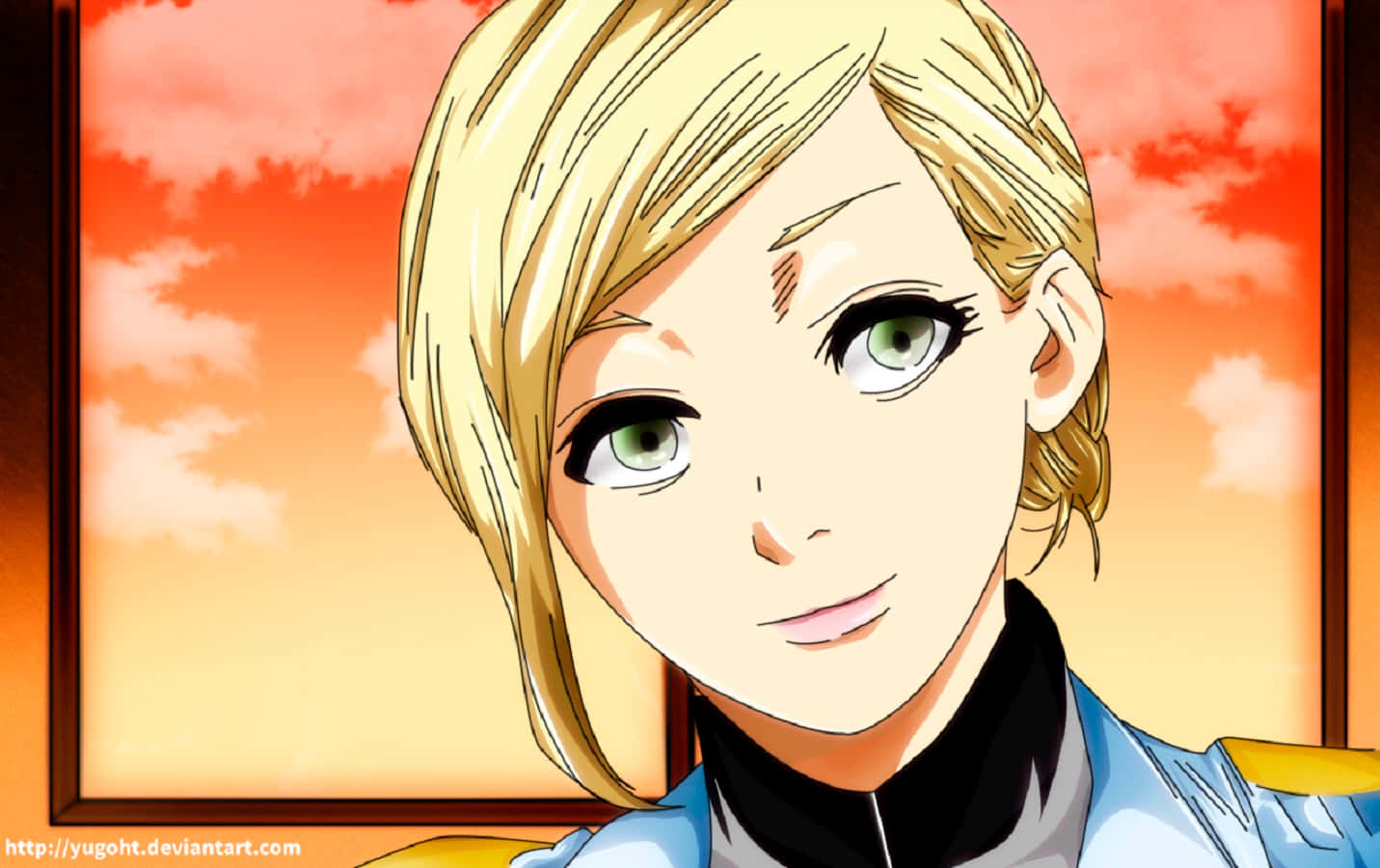 Kureo Mado, anime girl, blonde hair, HD Desktop Wallpaper