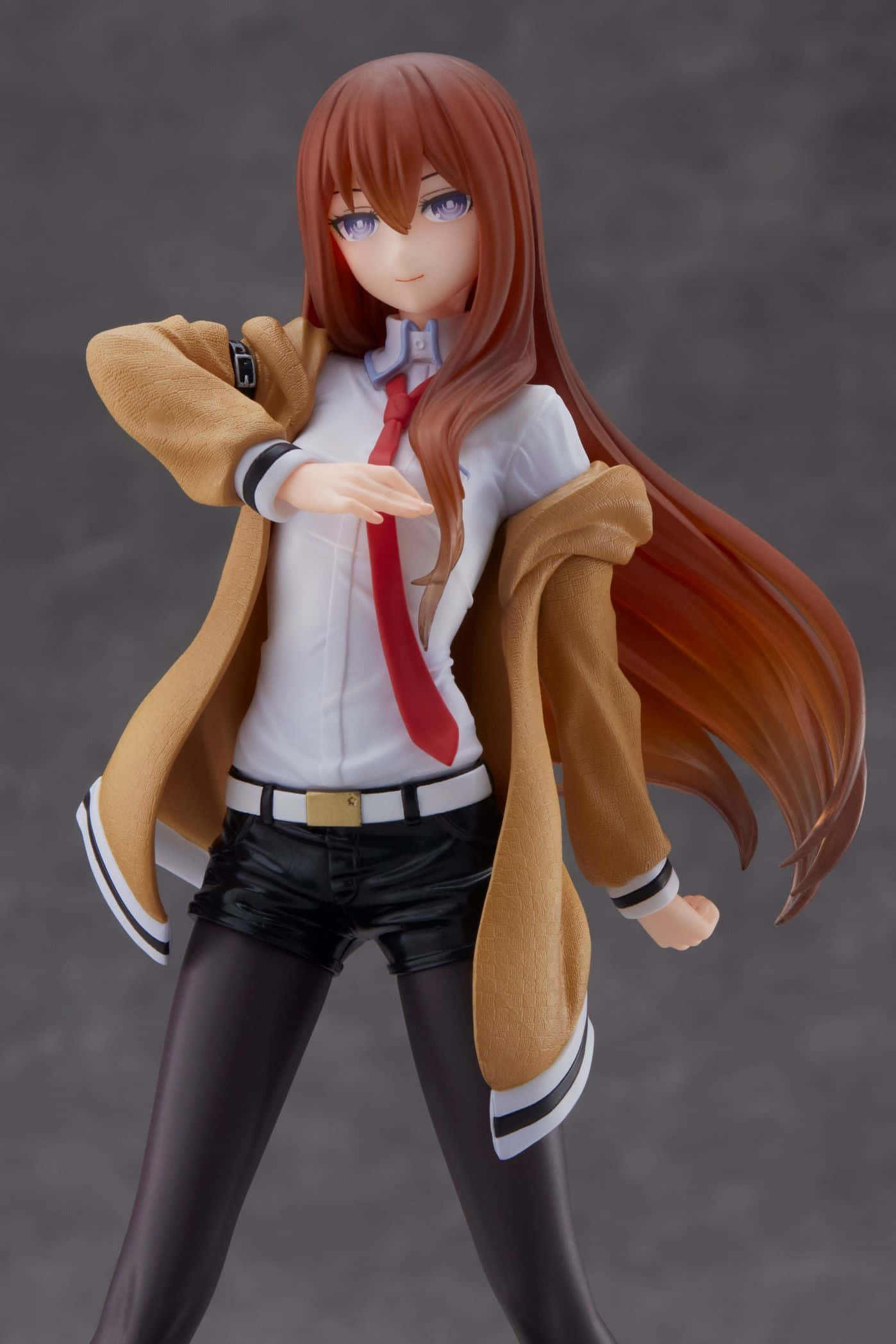 Kurisu Makise, long brown hair, white shirt, Full HD Phone Wallpaper