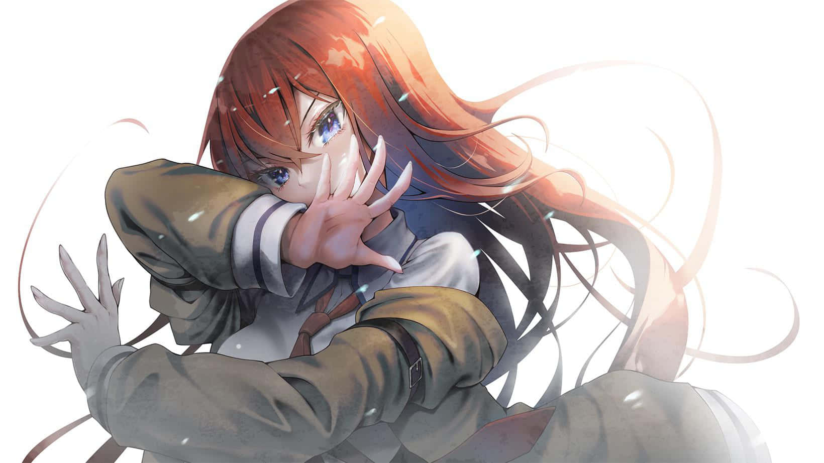 Kurisu Makise, red-haired, school uniform, HD Desktop Wallpaper