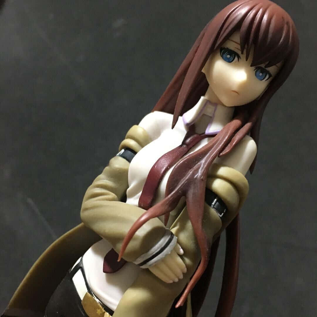 Kurisu Makise, brown hair, blue eyes, SD Desktop Wallpaper