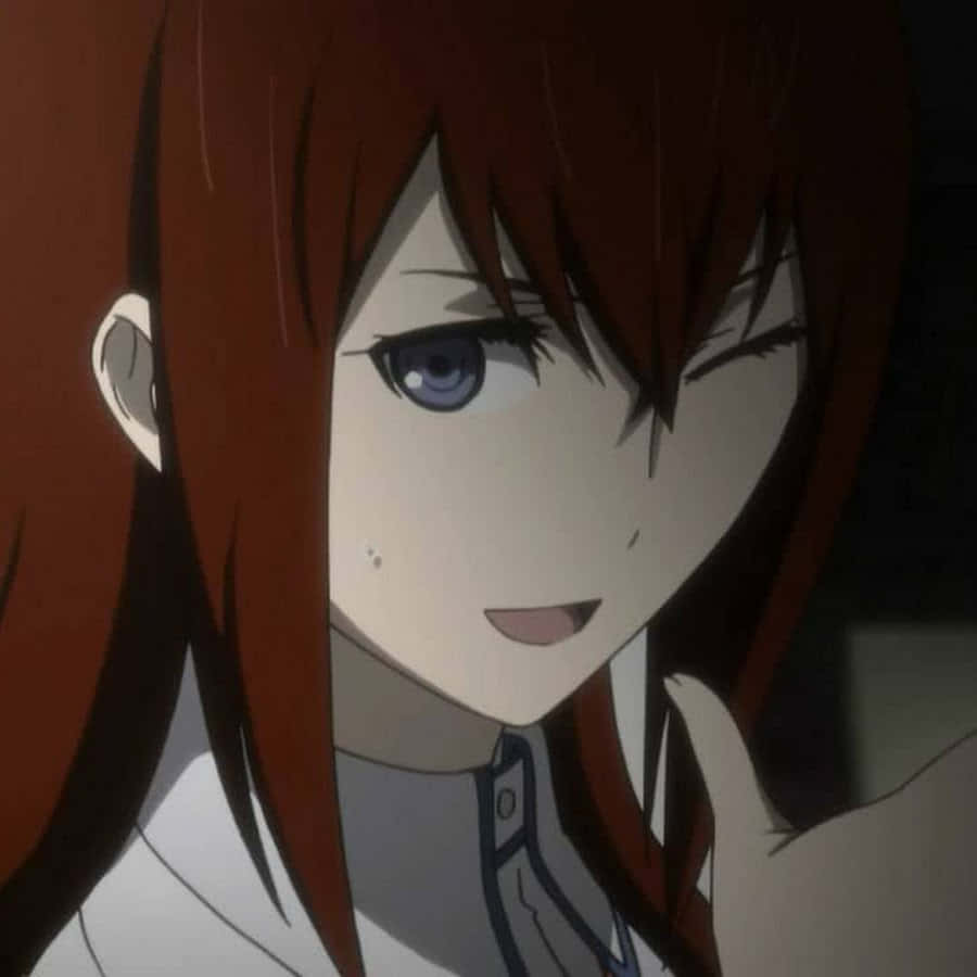 Kurisu Makise, red hair, blue eyes, SD Desktop Wallpaper