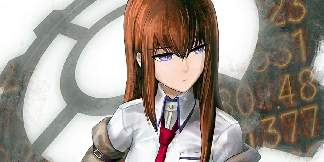 Kurisu Makise, brown hair, purple eyes, SD Desktop Wallpaper