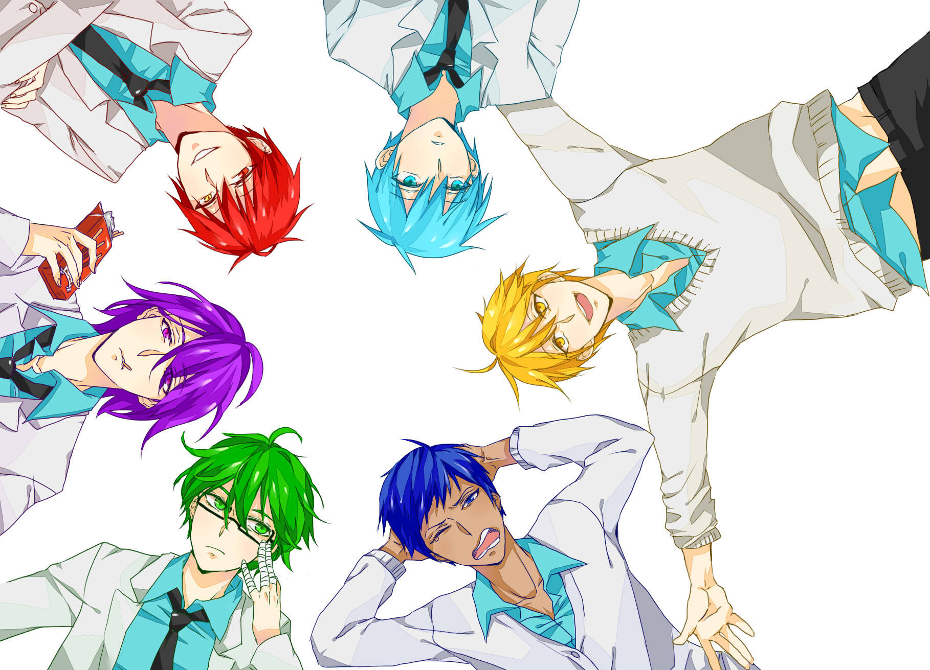 Kuroko No Basket, anime boys, vibrant colored hair, HD Desktop Wallpaper