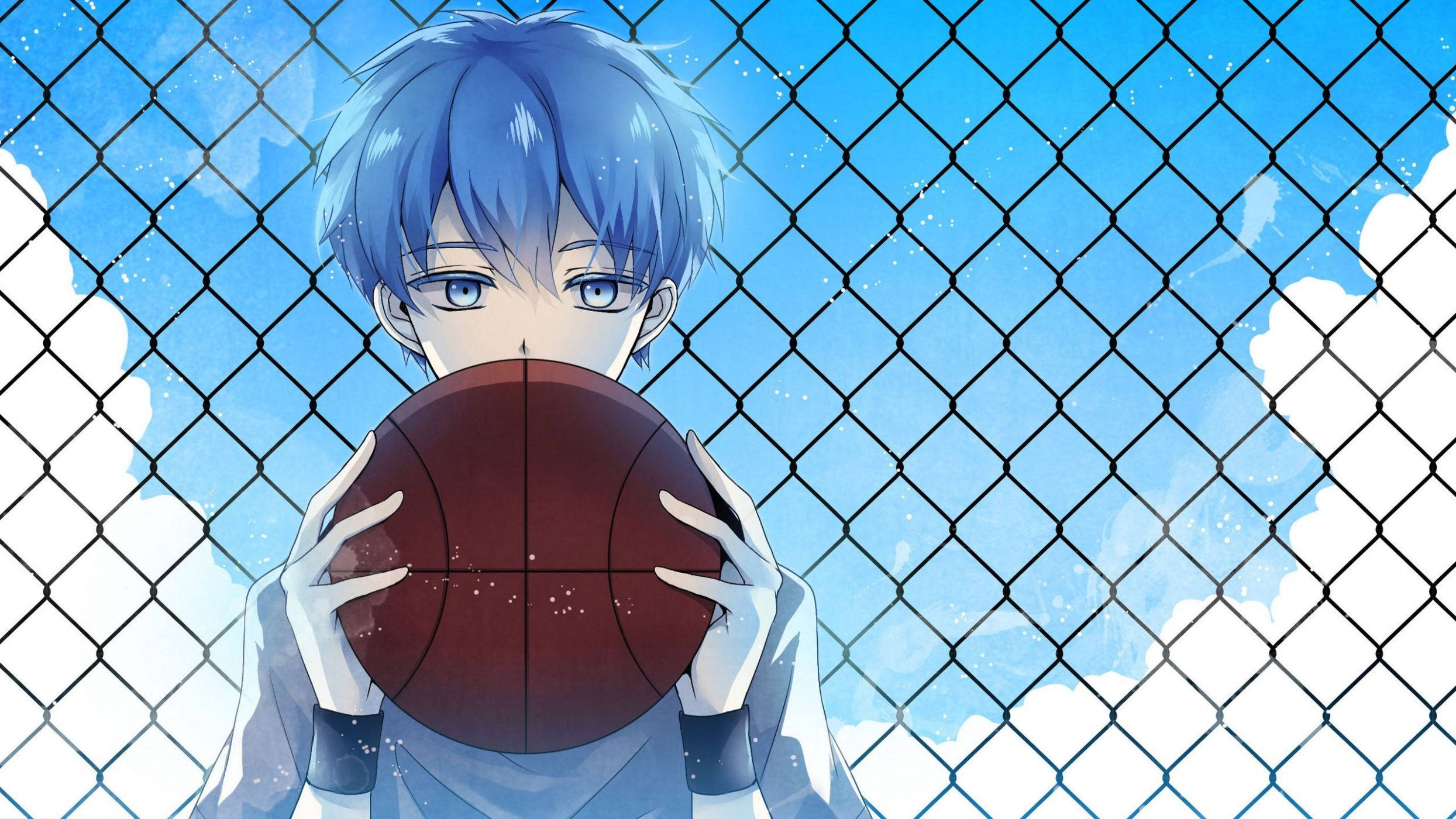 Kuroko No Basket, blue-haired anime boy, basketball, Full HD Desktop Wallpaper