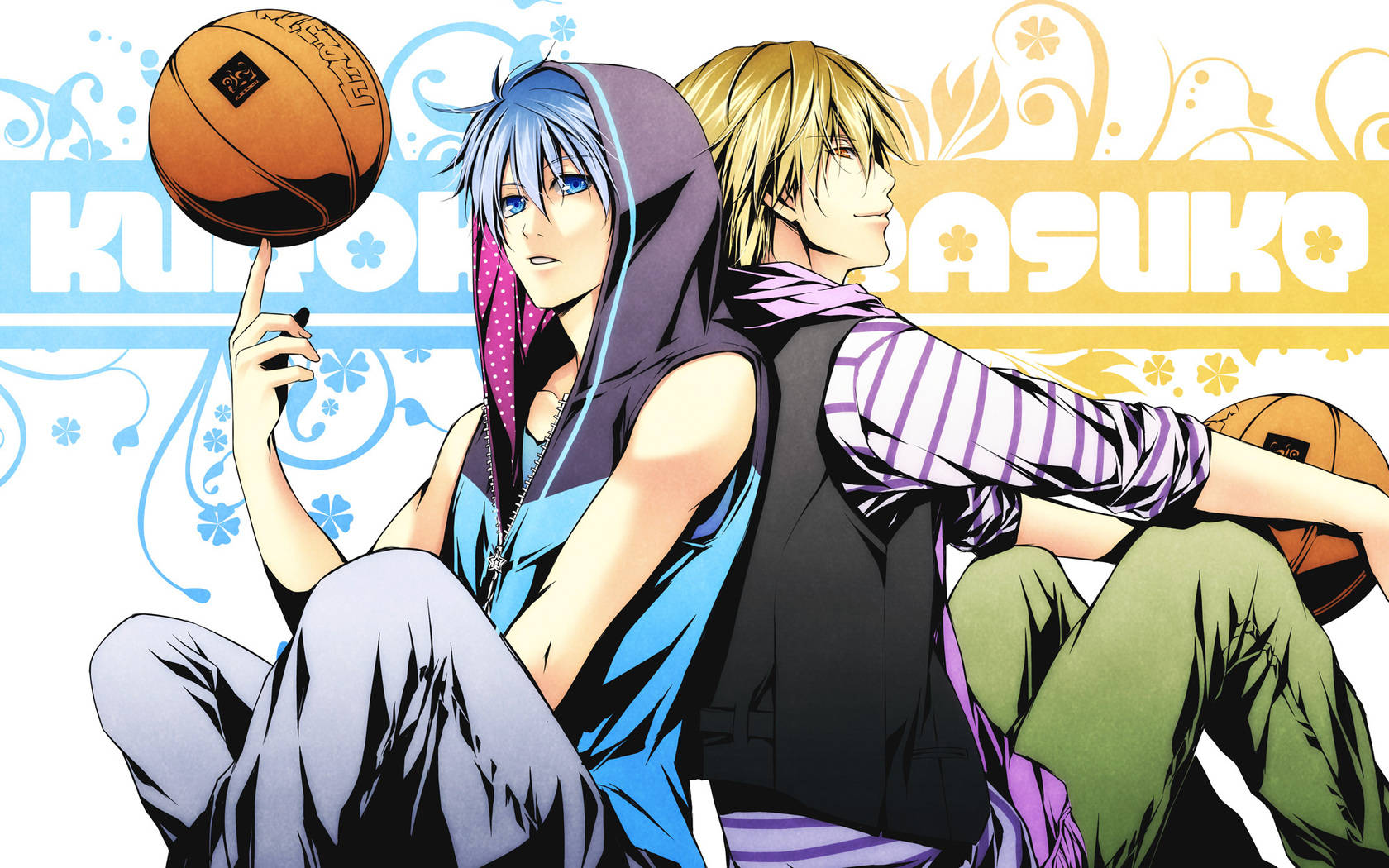 Kuroko, anime boys, basketballs, HD Desktop Wallpaper