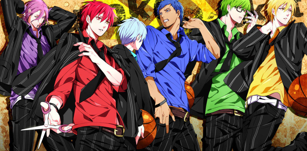 Kuroko, team mates, anime basketball players, SD Desktop Wallpaper