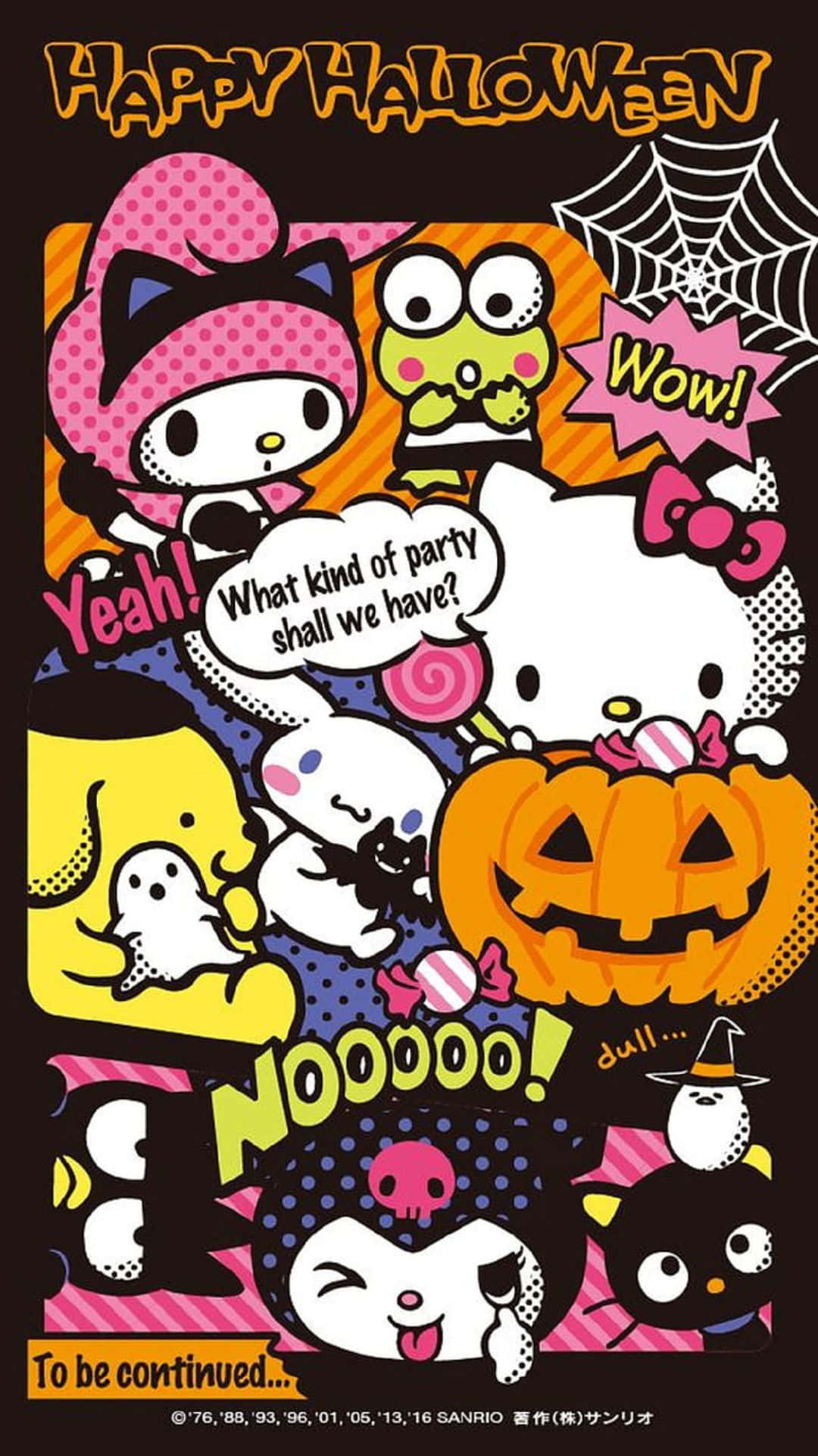 Kuromi, Halloween, pumpkins, Full HD Phone Wallpaper
