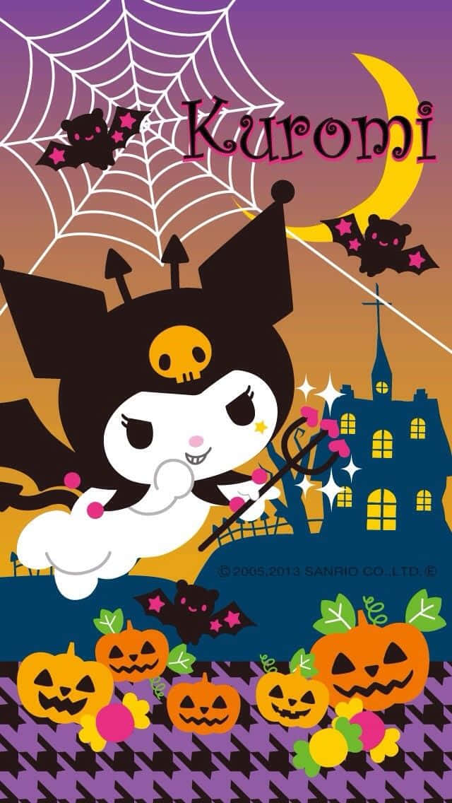Kuromi, Halloween attire, witch, SD Phone Wallpaper
