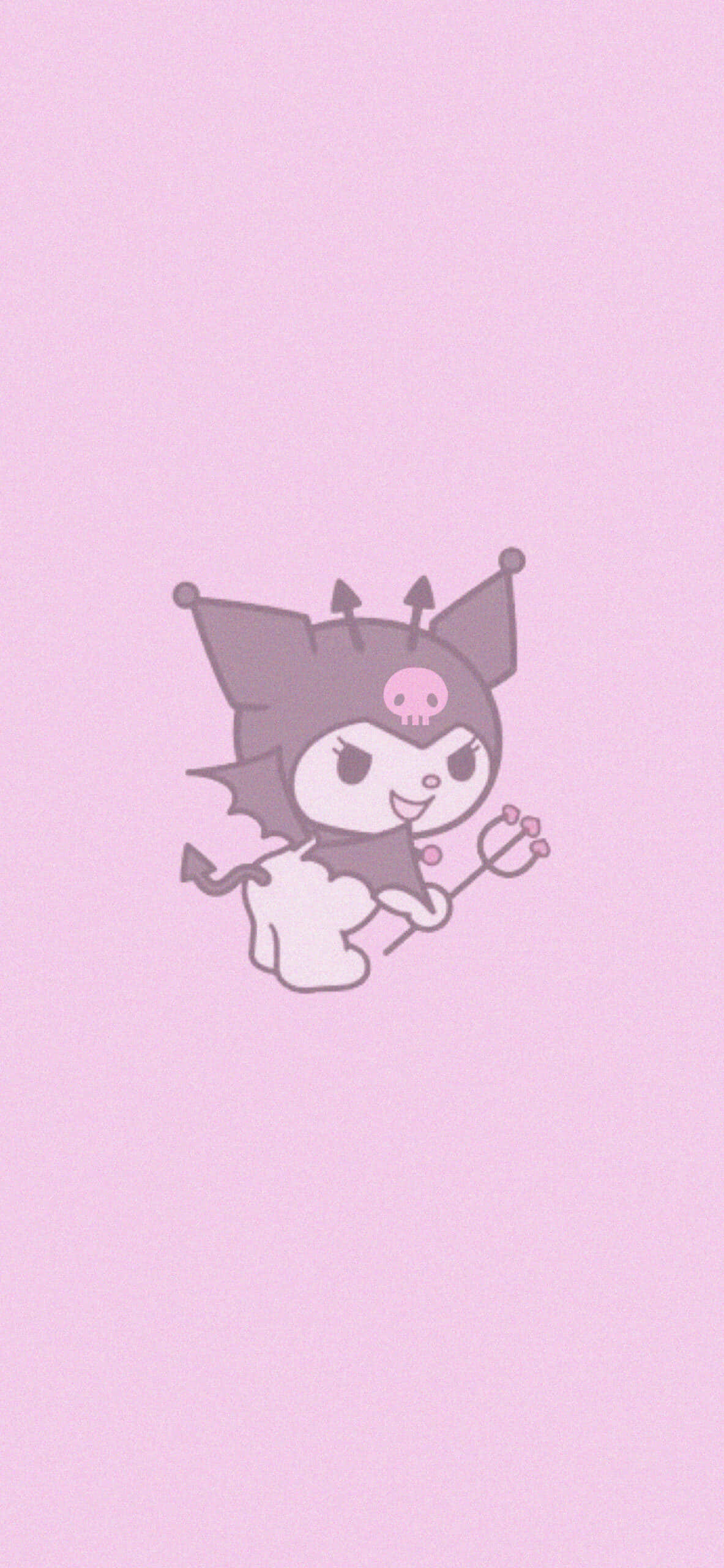 Kuromi, Halloween, bats, 2K Phone Wallpaper
