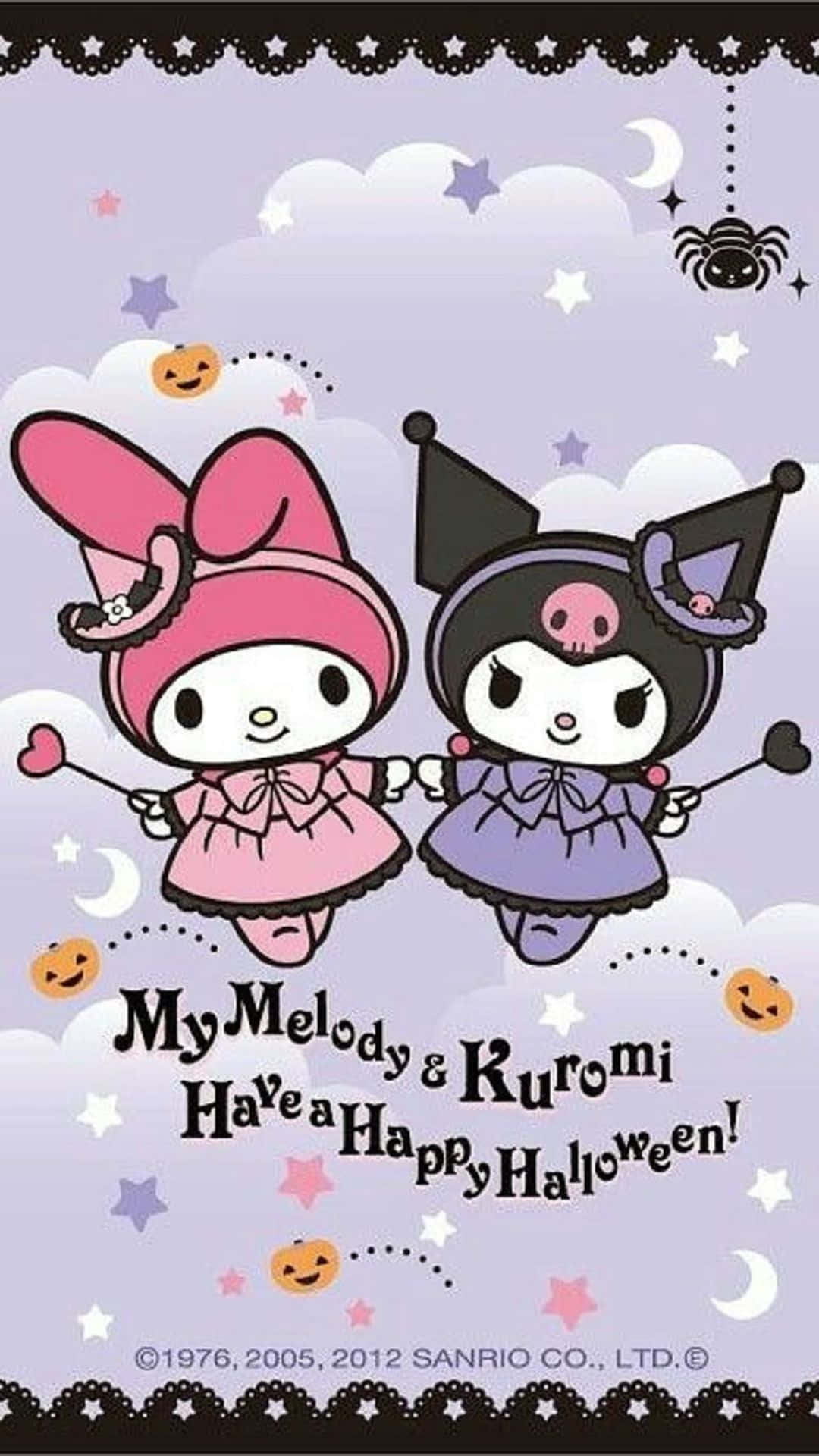 Kuromi, Halloween, crescent moon, Full HD Phone Wallpaper