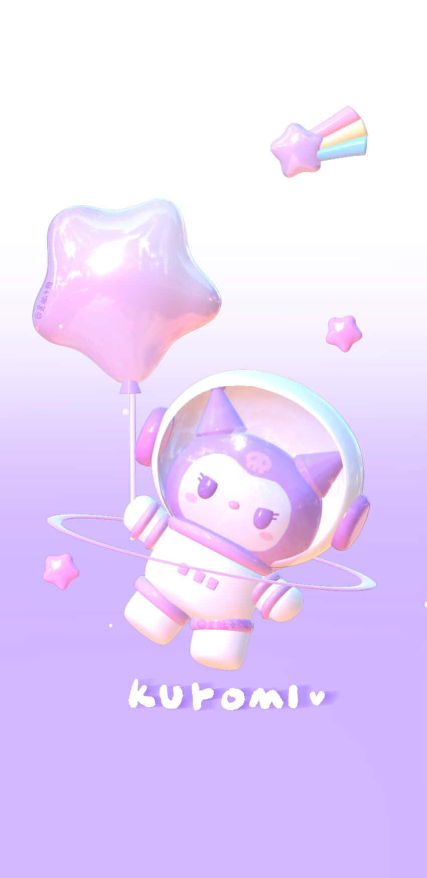 Kuromi, purple cat, spacesuit, HD Phone Wallpaper