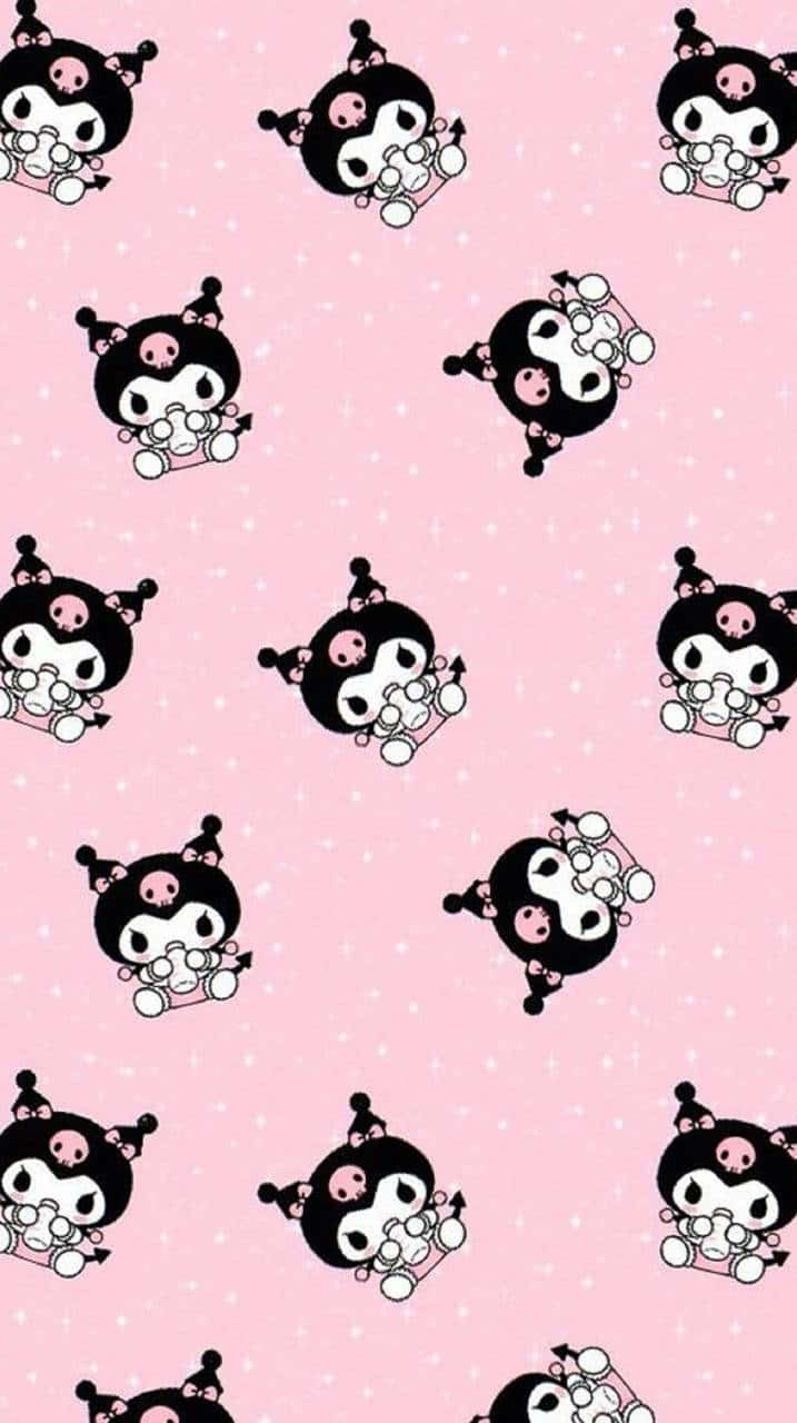 Kuromi, iPhone, pink aesthetic, HD Phone Wallpaper