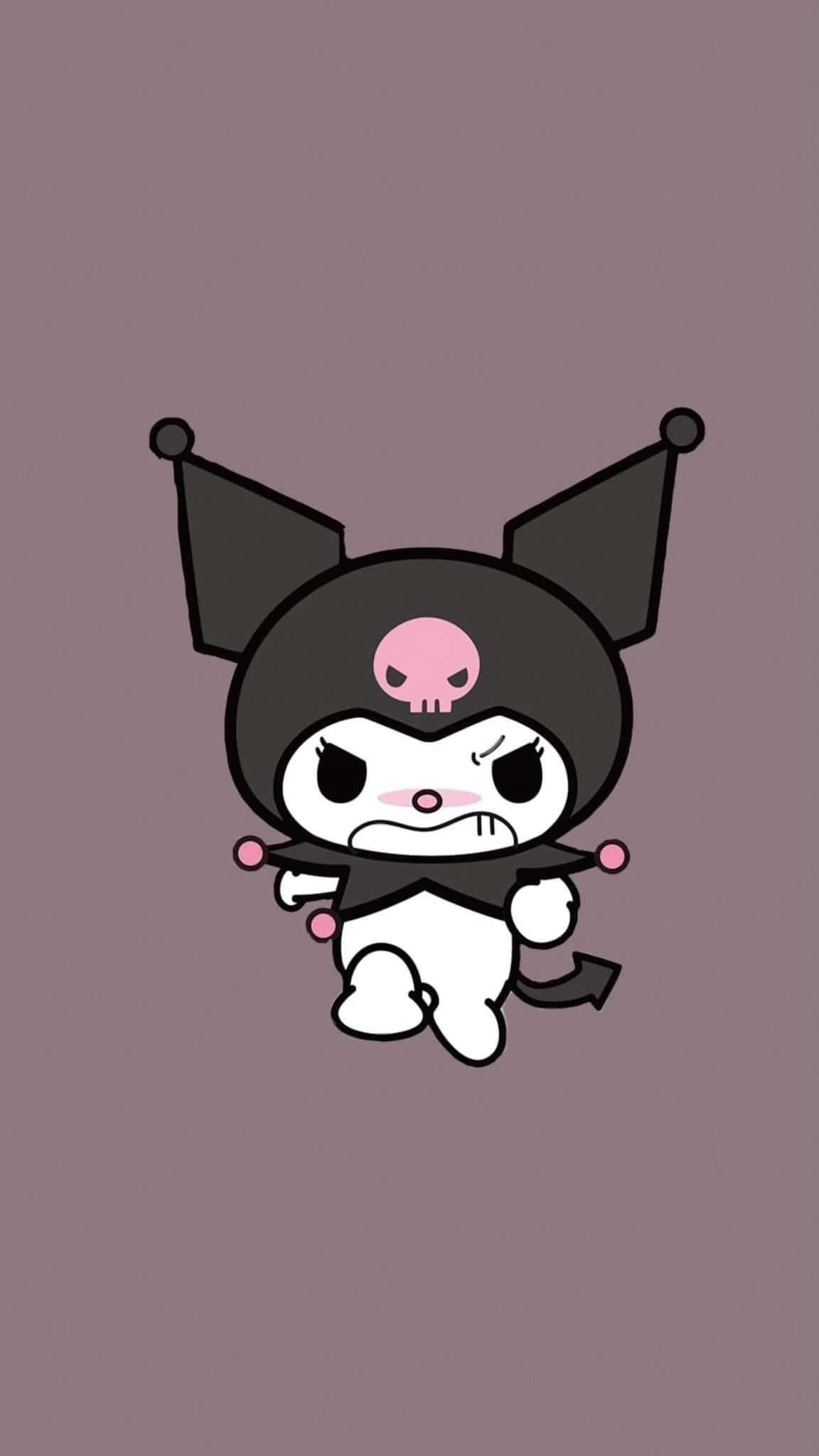 Kuromi, kawaii, black pointed ears, Full HD Phone Wallpaper