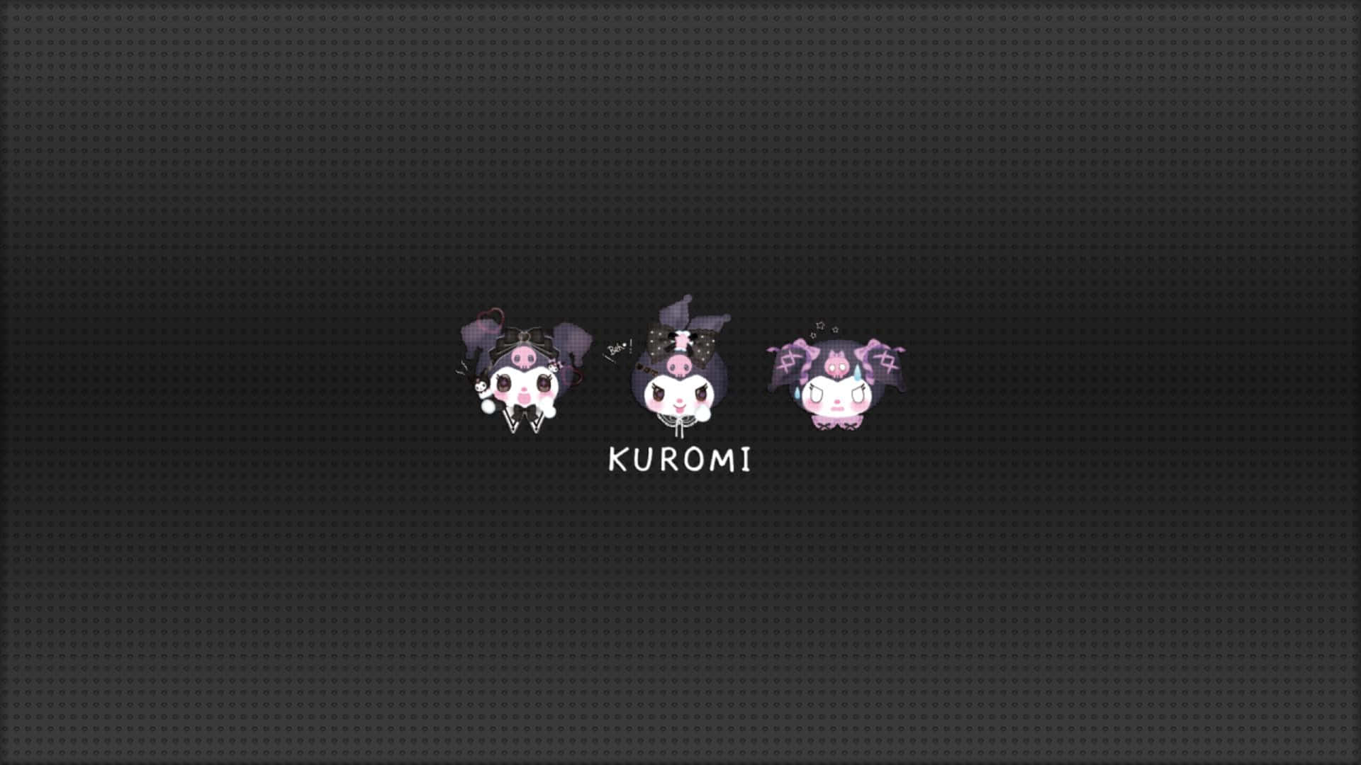 Kuromi, purple hair, skull motifs, Full HD Desktop Wallpaper