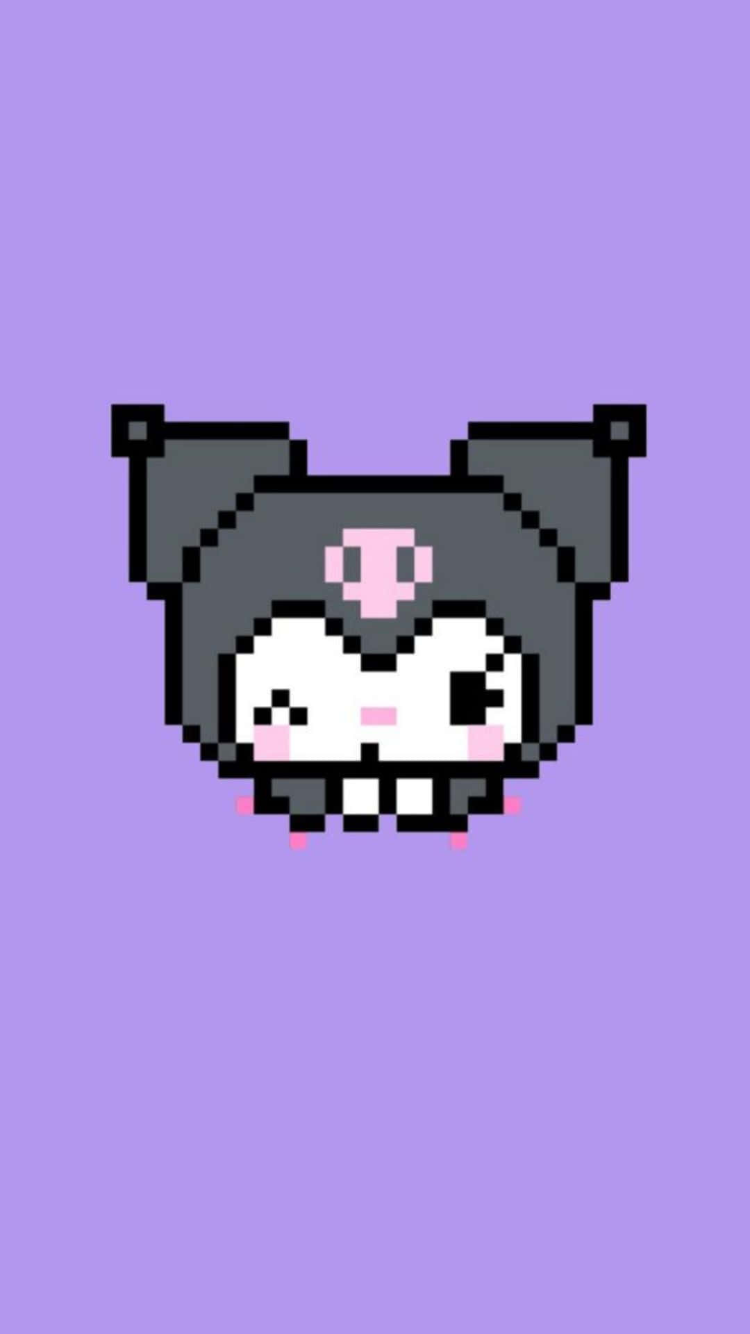 Kuromi, black cat ears, pink accents, Full HD Phone Wallpaper
