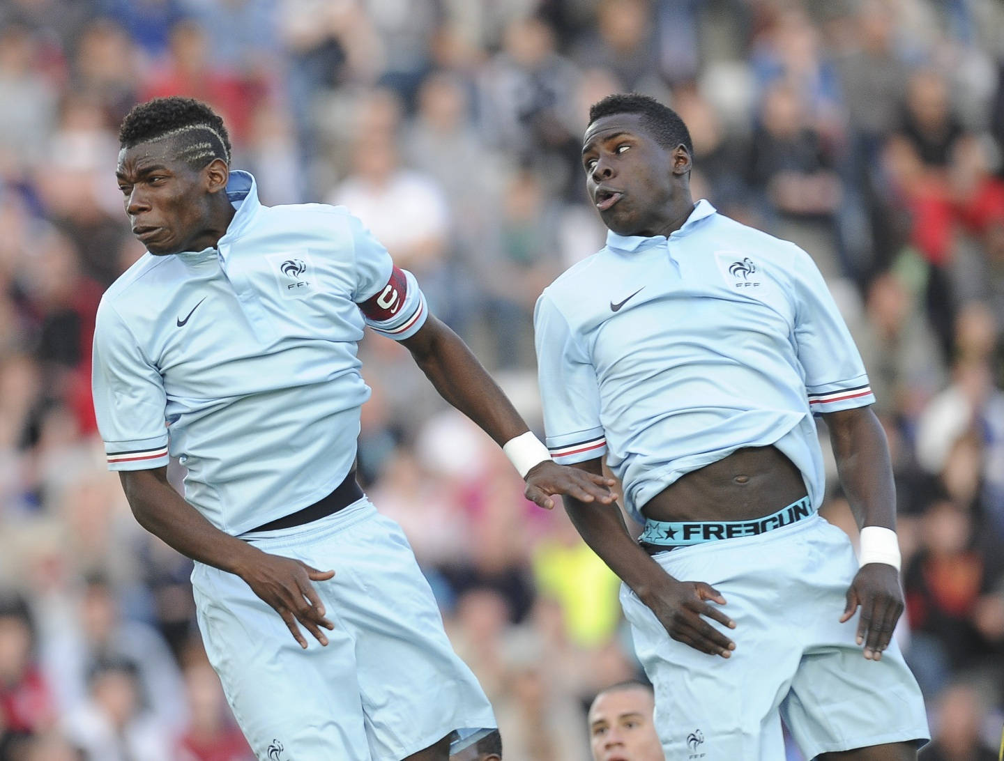 Kurt Zouma, light blue jerseys, French football players, HD Desktop Wallpaper