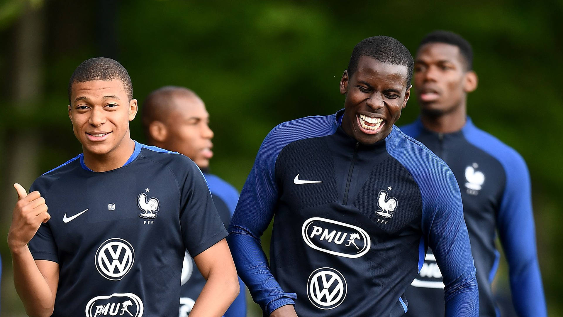Kurt Zouma, French footballers, training gear, Full HD Desktop Wallpaper