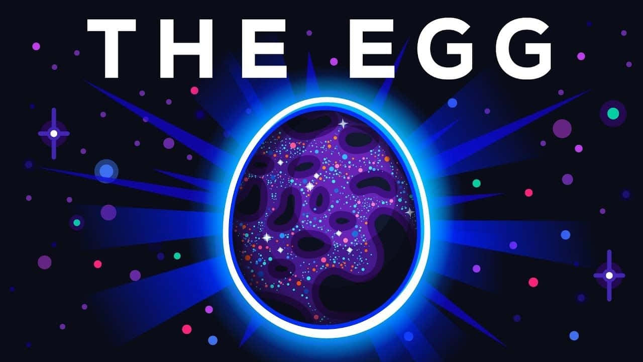 Kurzgesagt, cosmic egg, swirling purple nebula patterns, HD Desktop Wallpaper