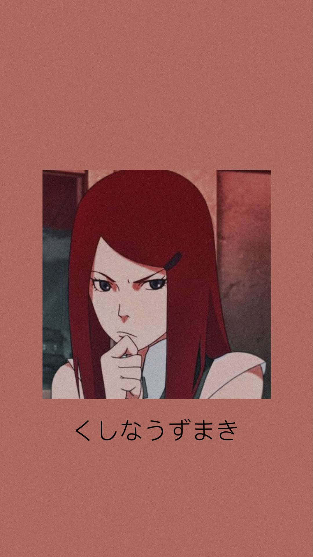 Kushina Uzumaki, long red hair, stern expression, Full HD Phone Wallpaper