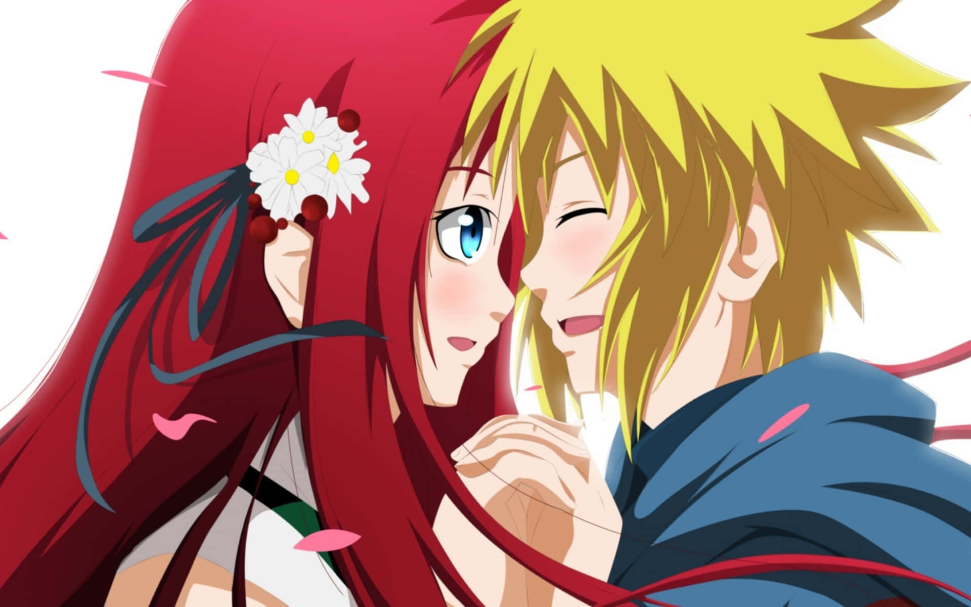 Kushina Uzumaki, red hair, blonde hair, Full HD Desktop Wallpaper