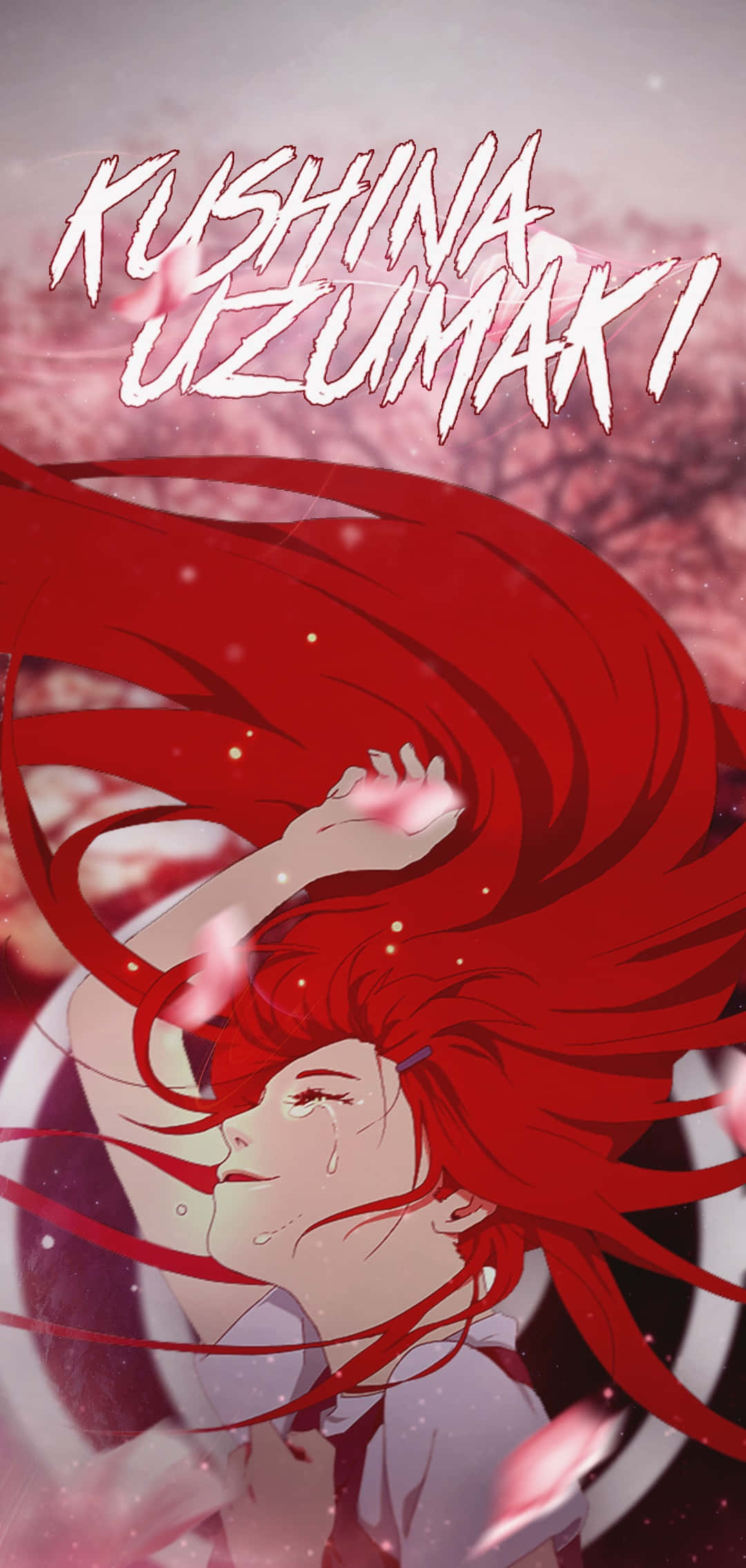 Kushina Uzumaki, red hair, tearful expression, Full HD Phone Wallpaper