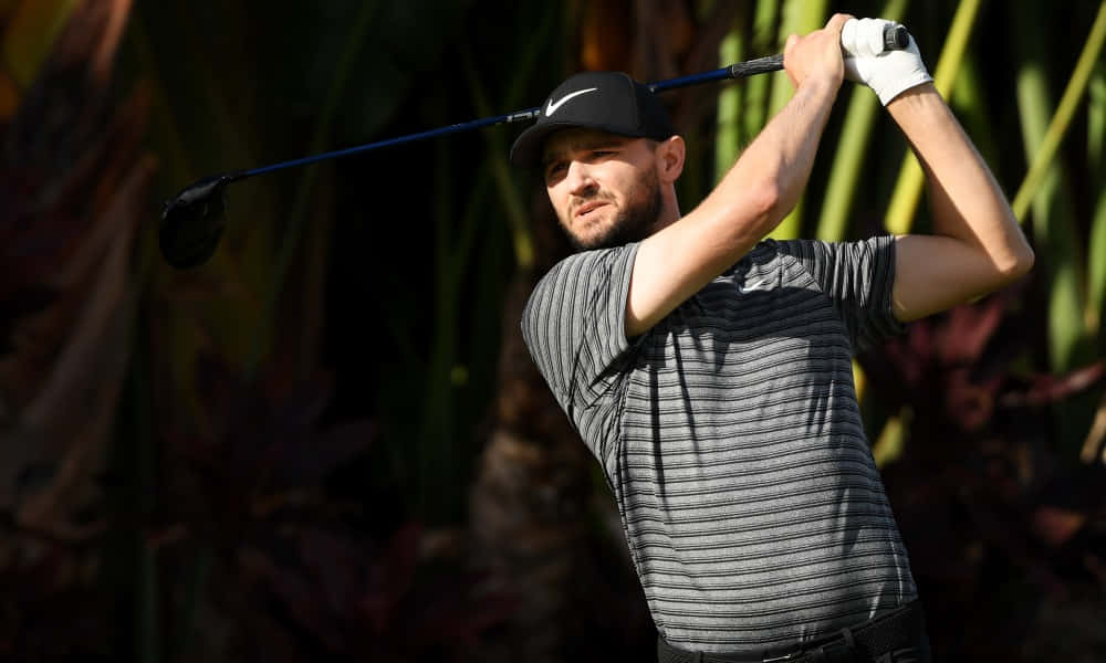 Kyle Stanley, black golf club, driver, SD Desktop Wallpaper