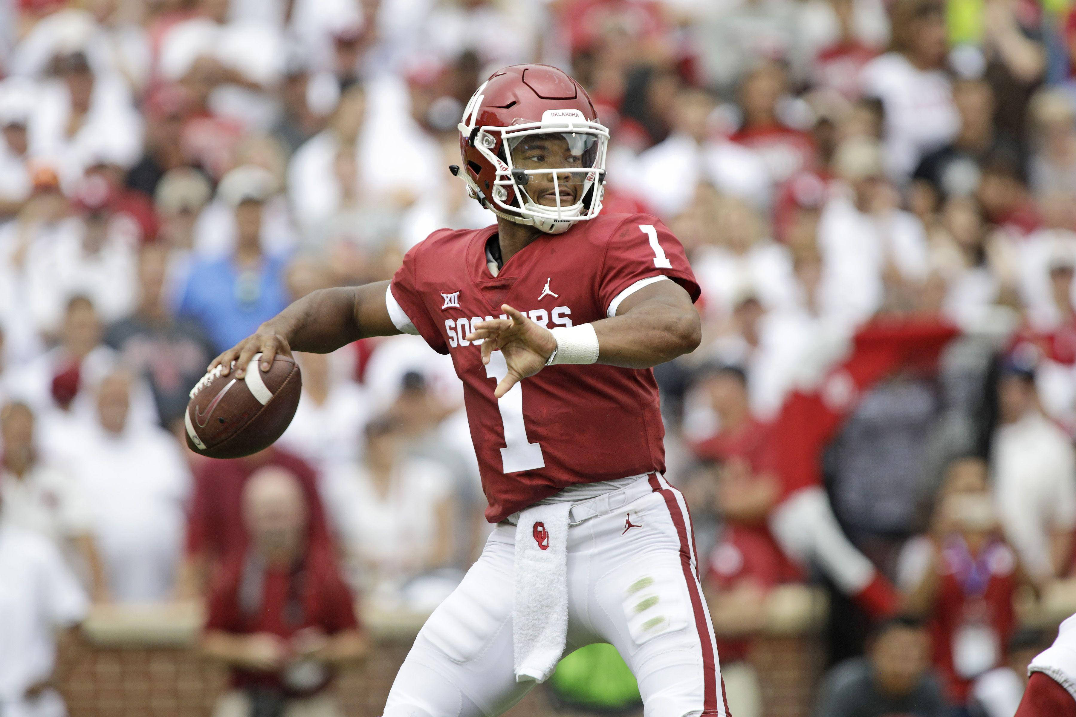 Kyler Murray, red jersey, number one, 2K Desktop Wallpaper