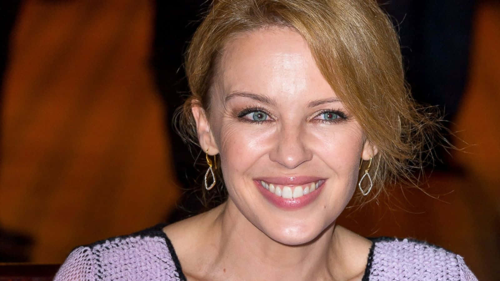 Kylie Minogue, blonde hair, blue eyes, HD Desktop Wallpaper