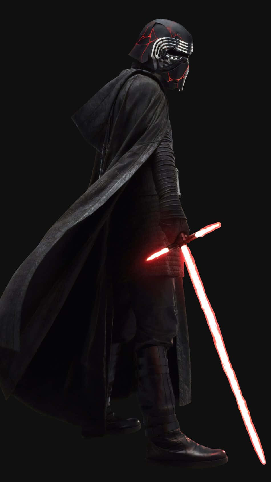 Kylo Ren, black armor, cloak, HD Phone Wallpaper
