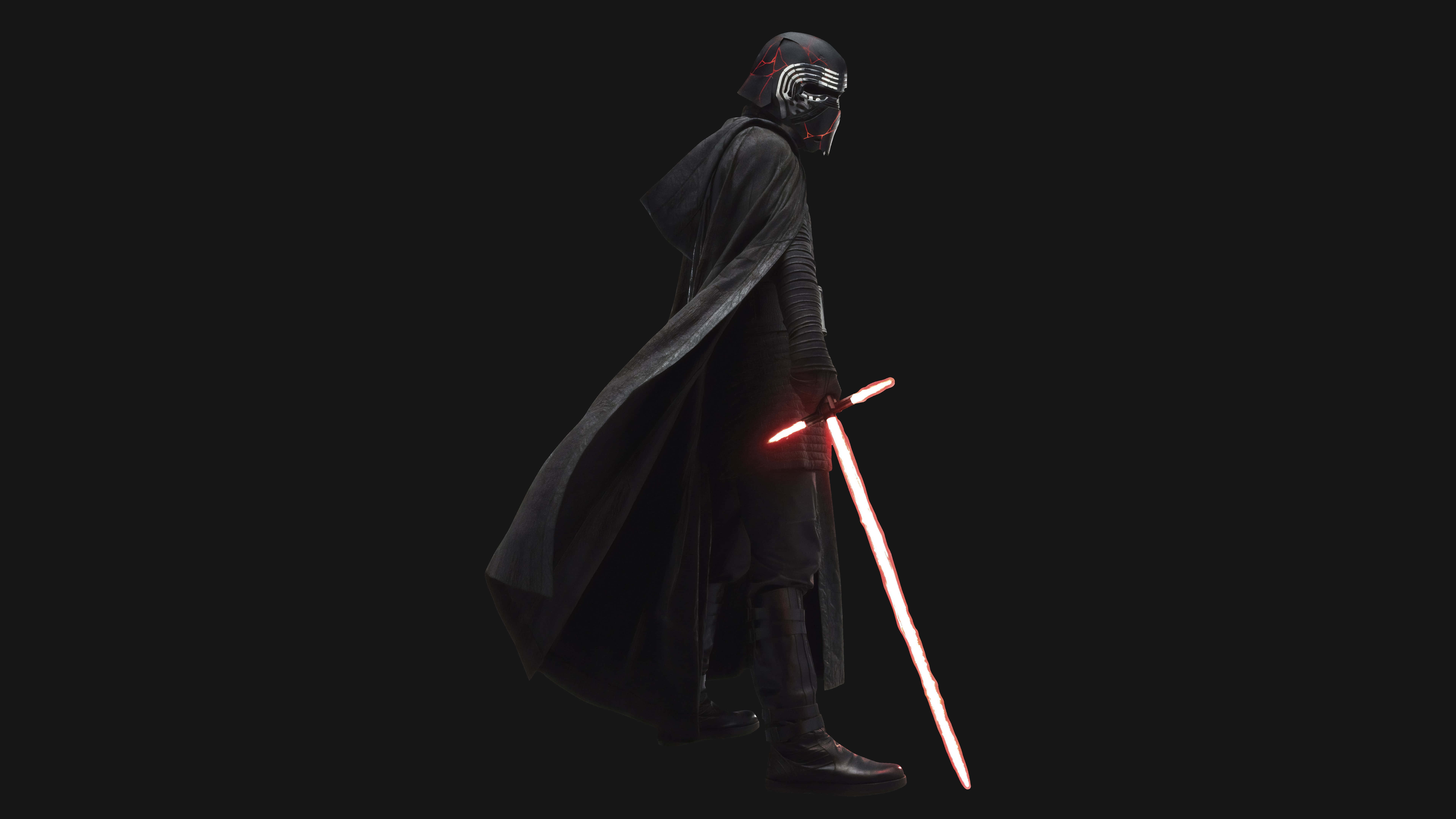 Kylo Ren, black armor, cloak, 8K Desktop Wallpaper