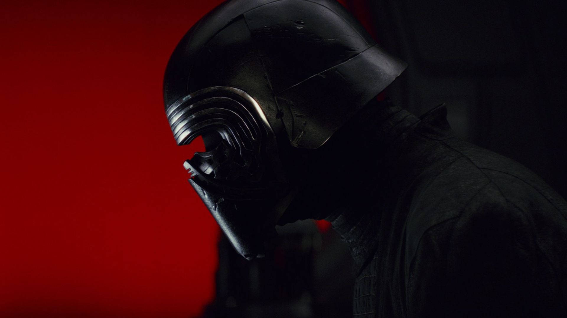 Kylo Ren, crossguard lightsaber, black helmet, Full HD Desktop Wallpaper