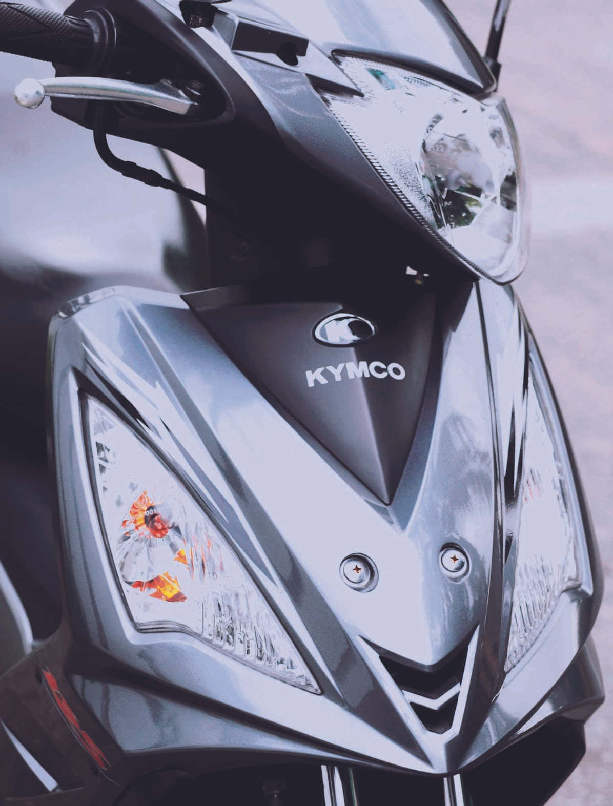Kymco, sleek silver, angular headlights, HD Phone Wallpaper