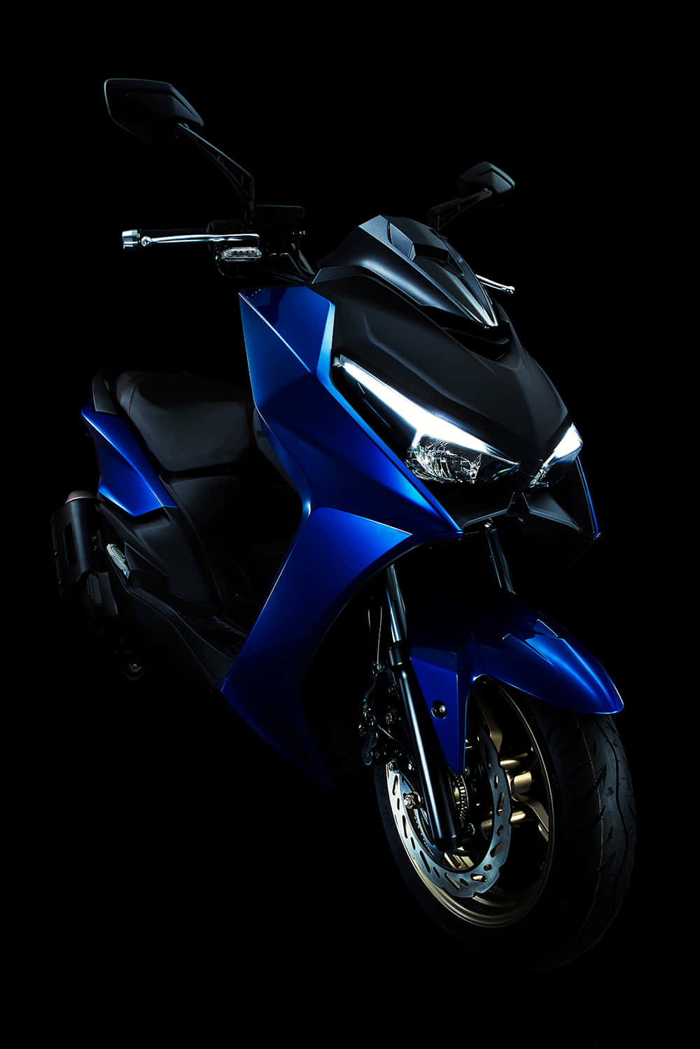 Kymco, scooter, blue, HD Phone Wallpaper