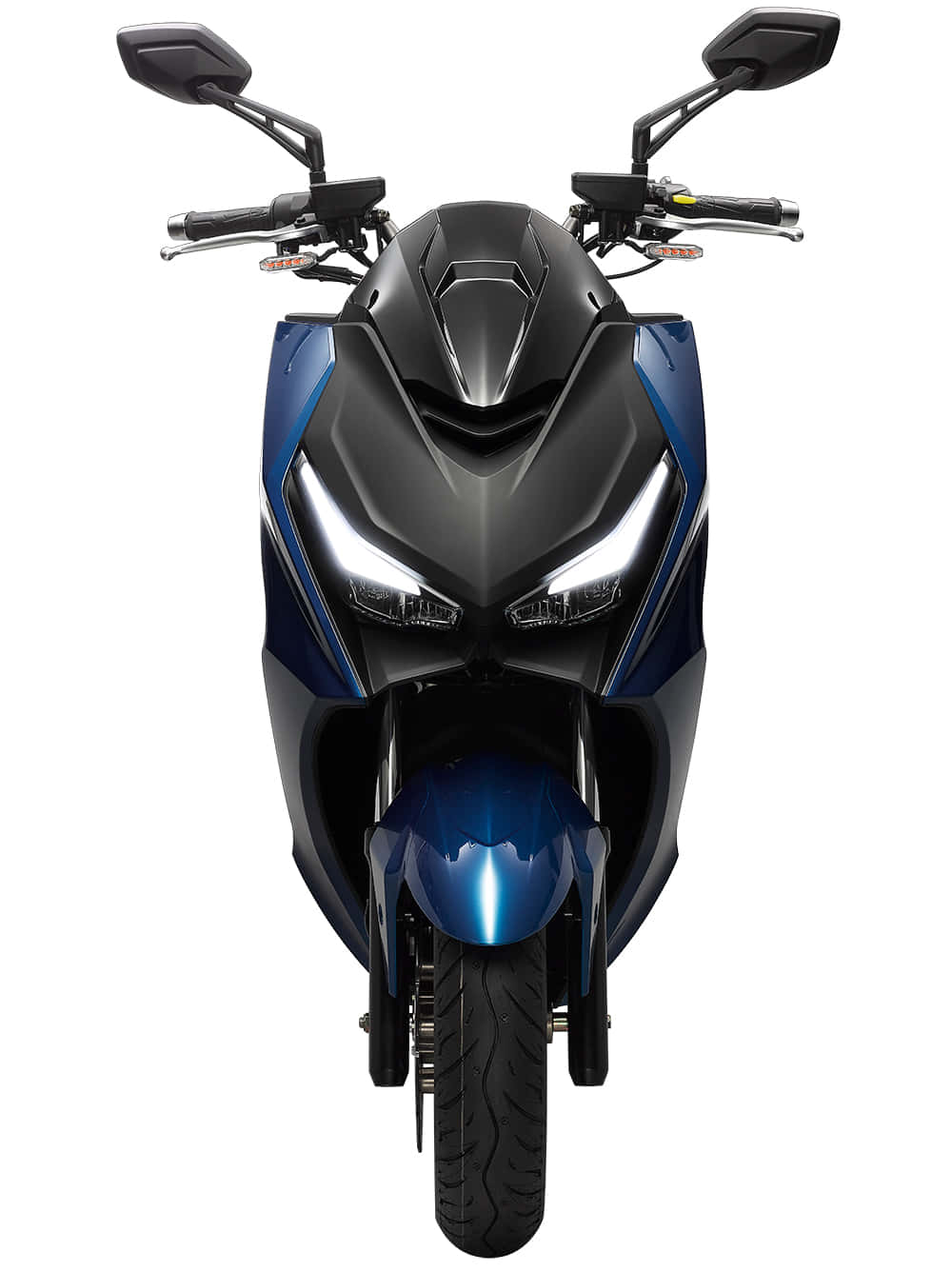 Kymco, sleek blue and black scooter, sharp headlights, HD Phone Wallpaper