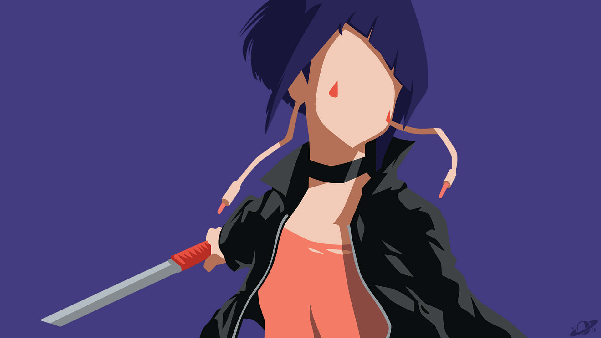Kyoka Jiro, dark hair, red nail polish, Full HD Desktop Wallpaper
