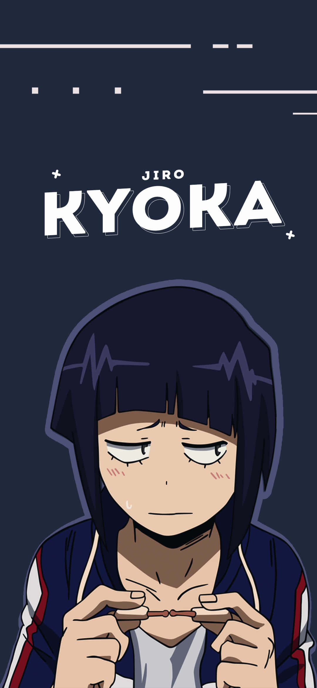 Kyoka Jiro, tired eyes, hoodie, Full HD Phone Wallpaper