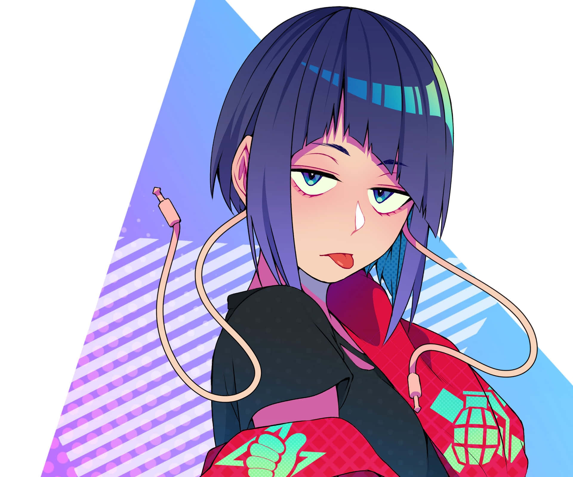 Kyoka Jiro, purple hair, glowing eyes, Full HD Desktop Wallpaper