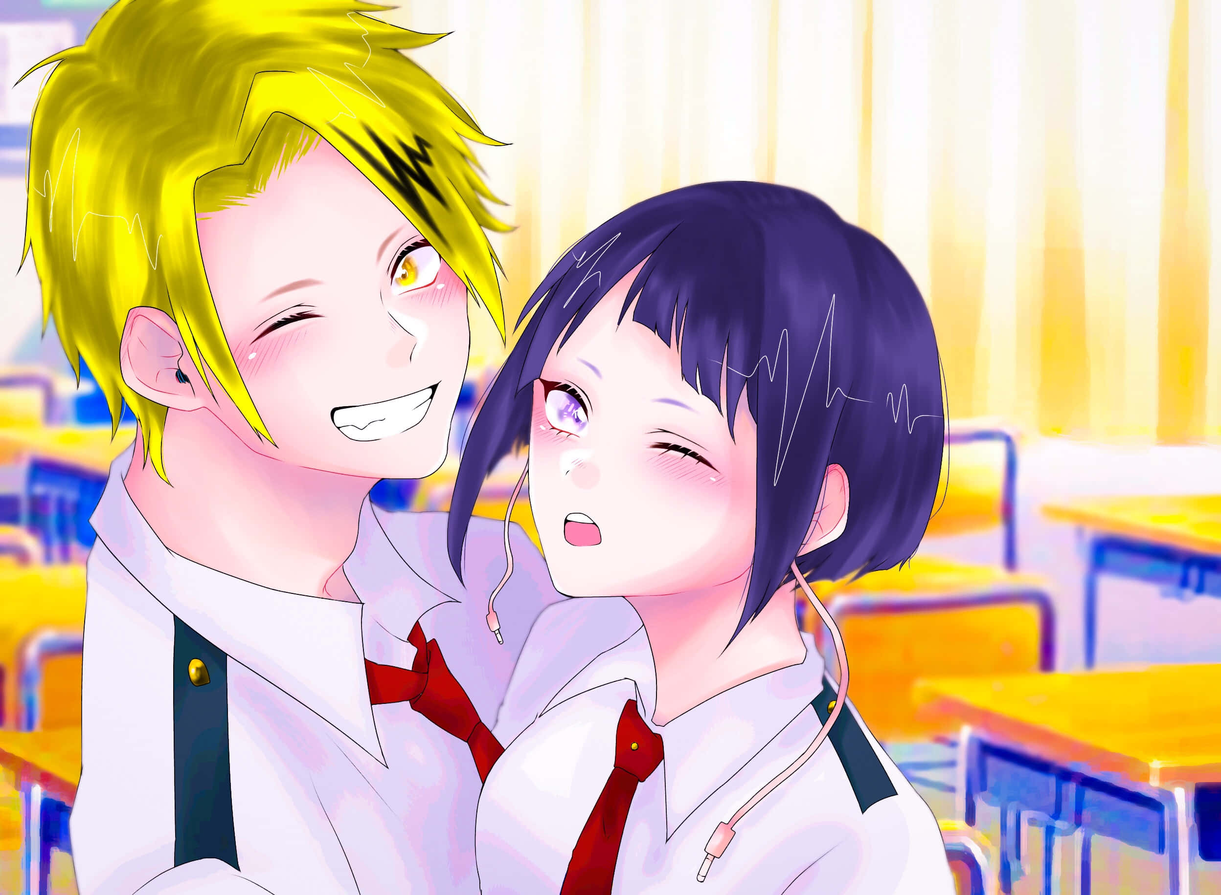 Kyoka Jiro, anime students, school uniforms, Full HD Desktop Wallpaper