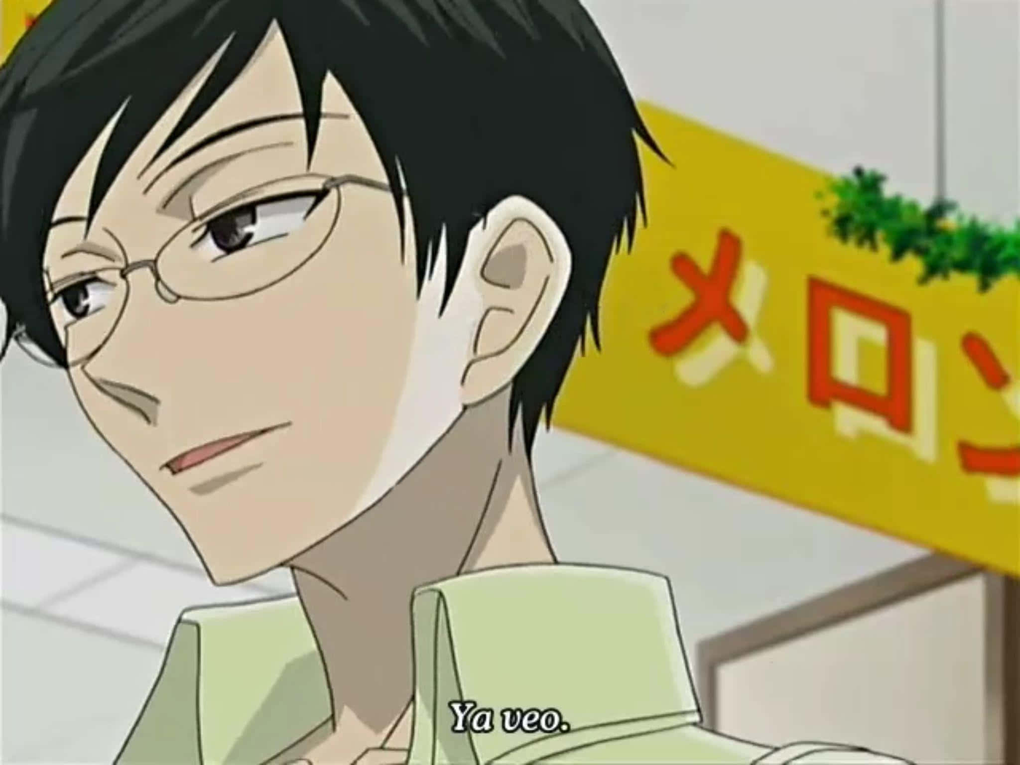 Kyoya Ootori, anime male character, glasses, Full HD Desktop Wallpaper