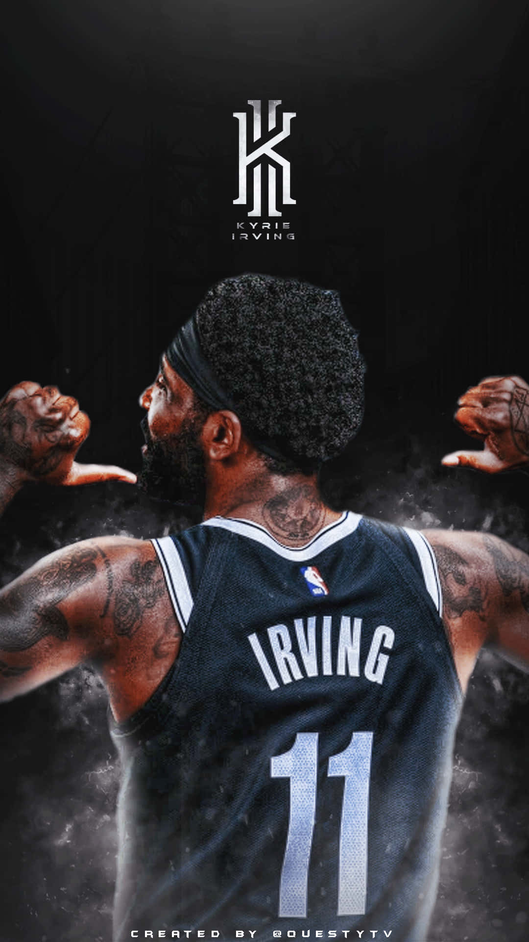Kyrie Irving, black jersey, number 11, Full HD Phone Wallpaper