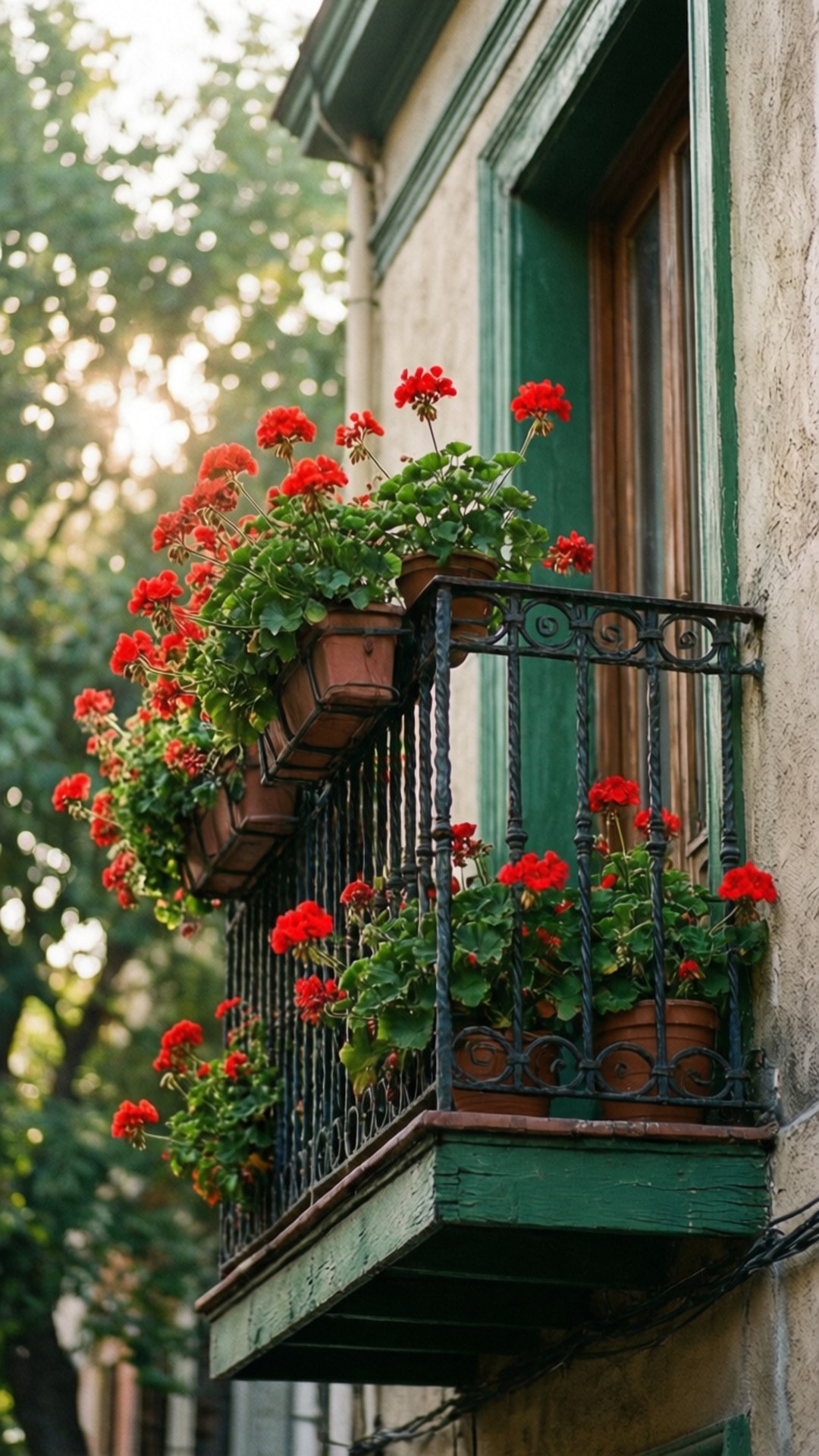 Balcony Blooms, La Boca, colorful balcony, Full HD Phone Wallpaper