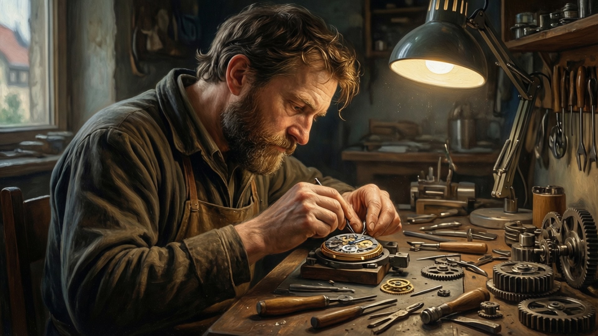 La Chaux-de-Fonds, watchmaking workshop, artisan, Full HD Desktop Wallpaper