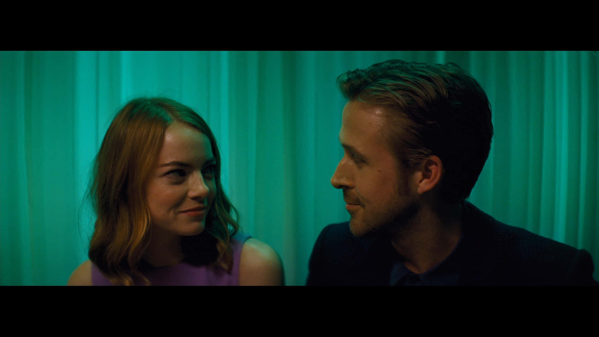 La La Land 4K, teal lighting, curtain backdrop, Full HD Desktop Wallpaper