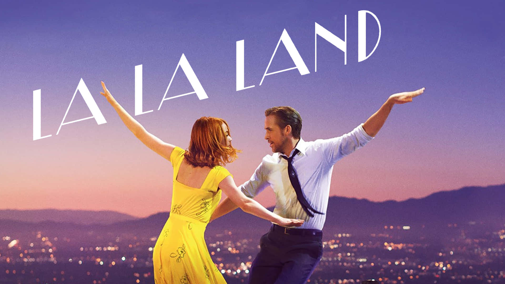 La La Land, 4K, purple sunset, Full HD Desktop Wallpaper
